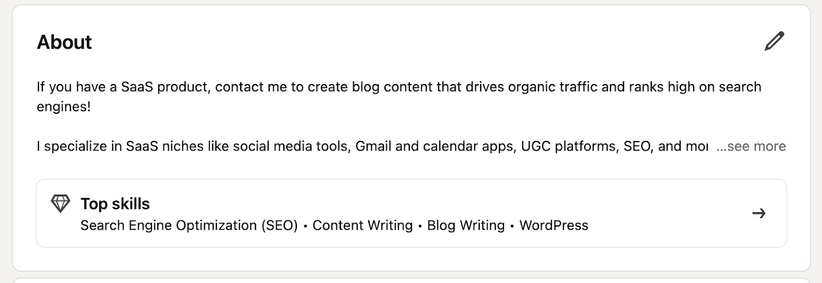 linkedin summary about descriptin