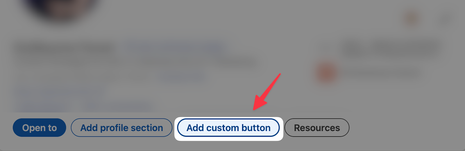 add custom button on linkedin
