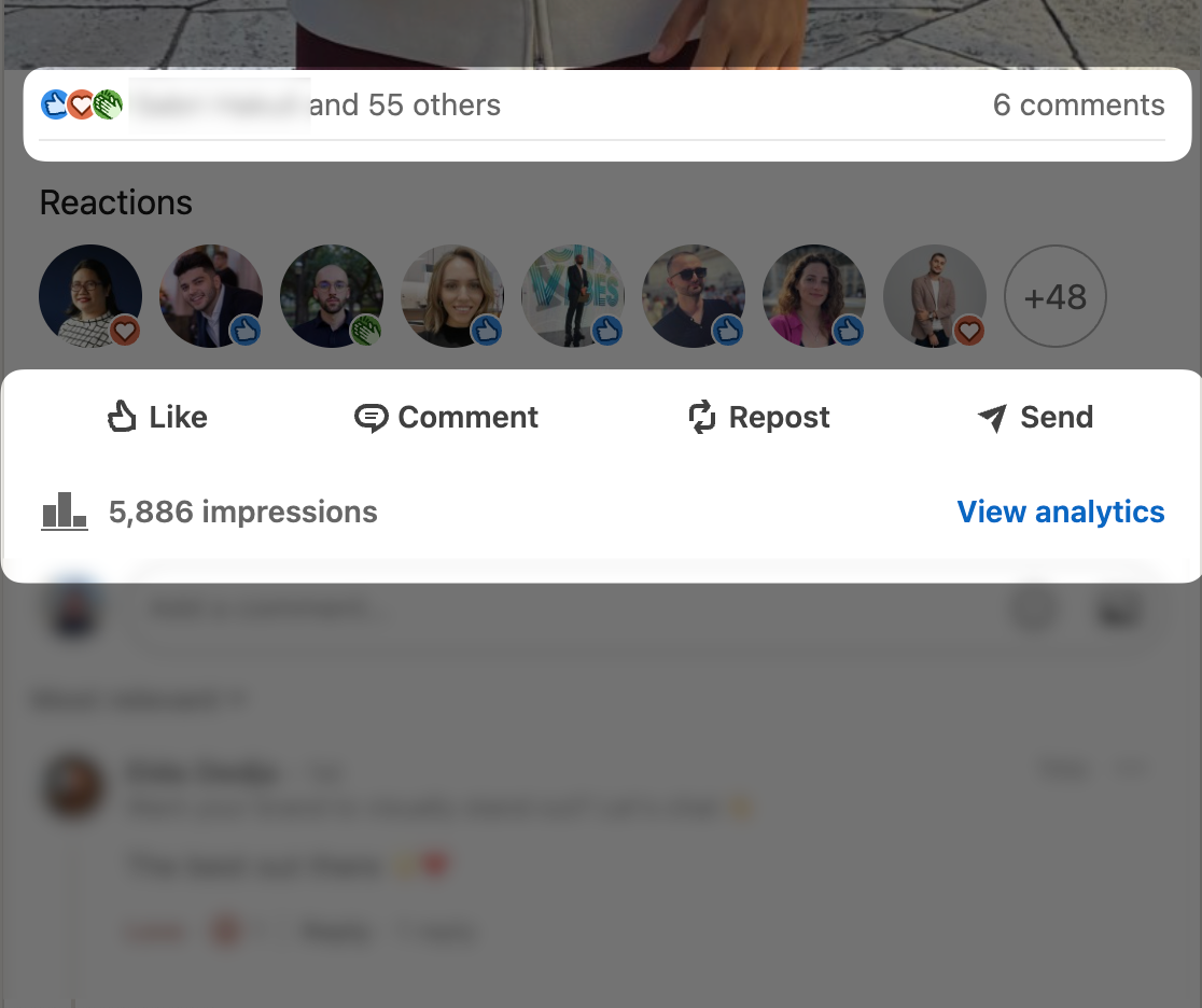 linkedin impressions low