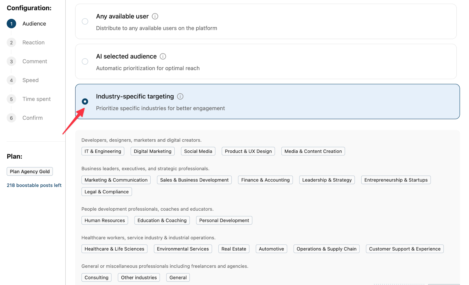 podawaa Manual industry targeting