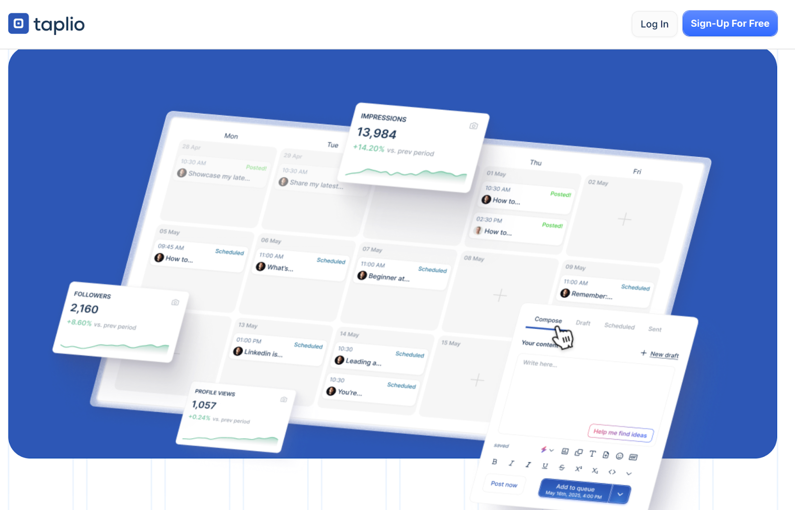 taplio linkedin tool