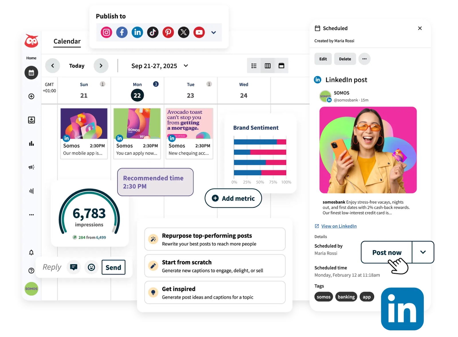 hootsuite for linkedin