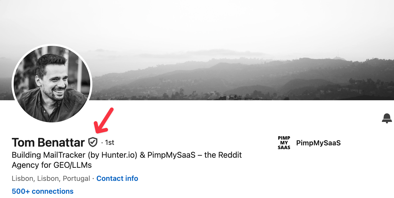 linkedin profile verified