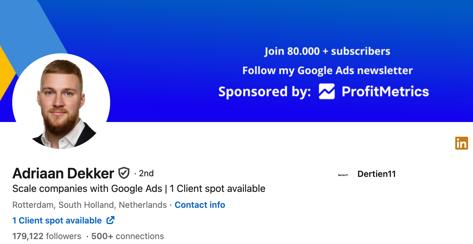 Adriaan Dekker (AEO/GEO, Google Ads, AI visibility)