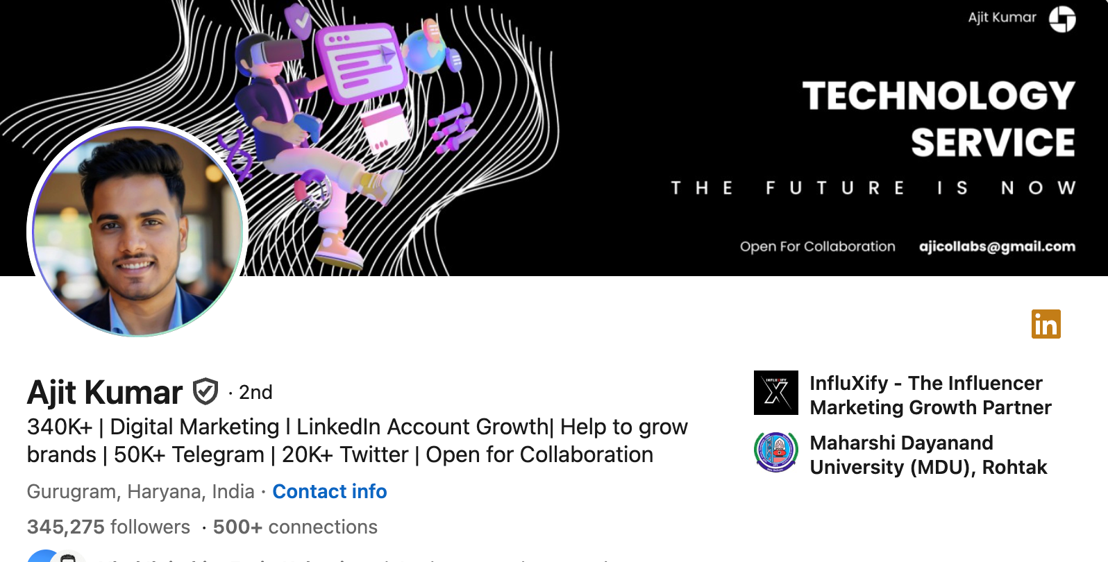 Ajit Kumar (LinkedIn growth, AI tools, remote opportunities)