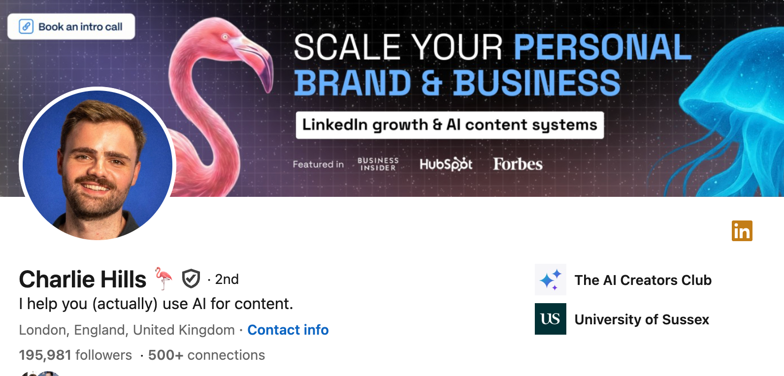 Charlie Hills (AI for content, prompting, LinkedIn growth)