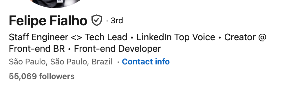 linkedin headline example tech lead