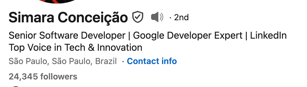 linkedin headline example Senior Software Engineer