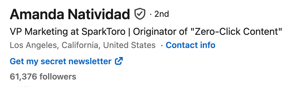 linkedin headline example VP marketing