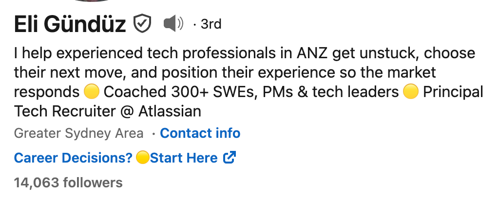 linkedin headline example tech recruiter