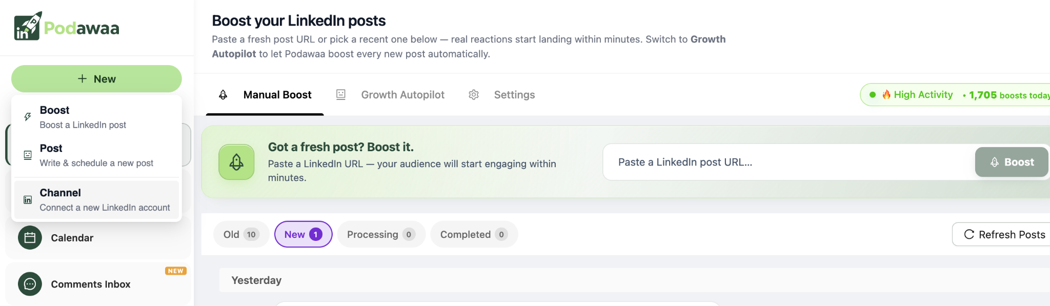 podawaa for more reach on linkedin