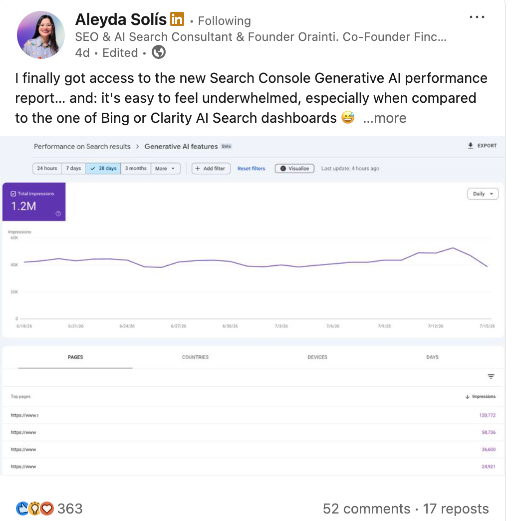 linkedin post example with high engagement