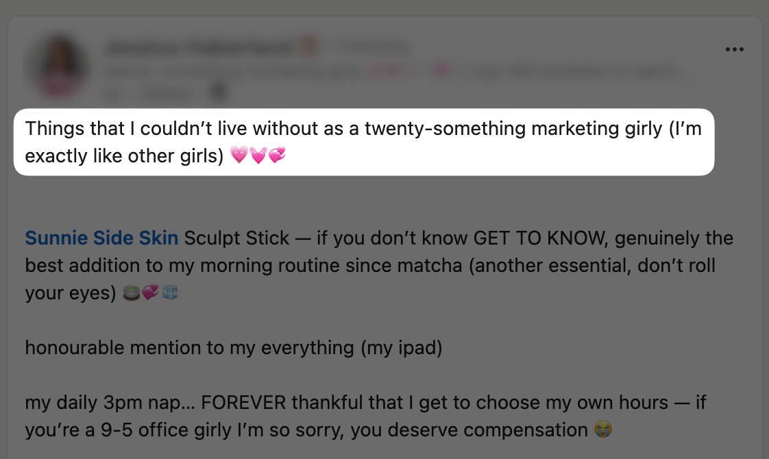 viral hook linkedin post example