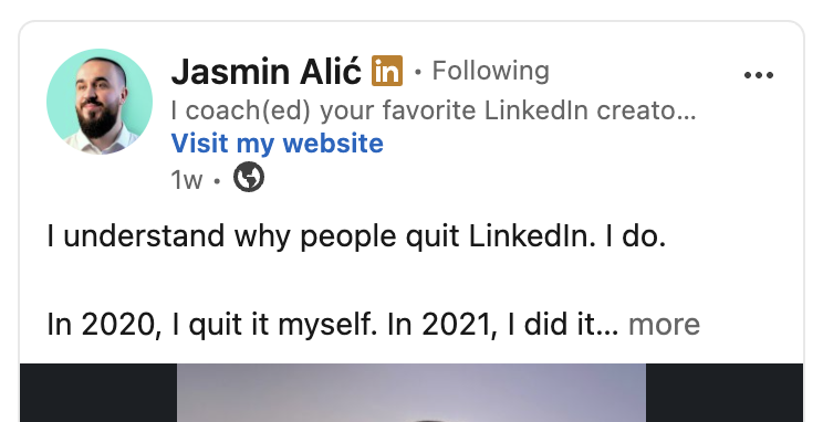 linkedin viral post example
