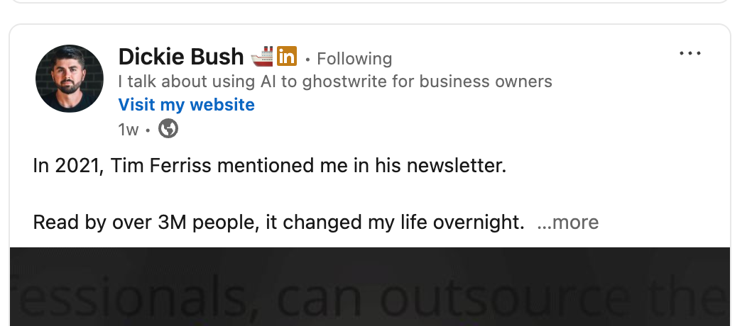 linkedin hook example