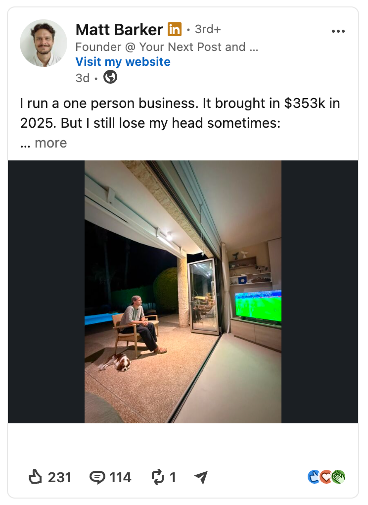 linkedin viral post example