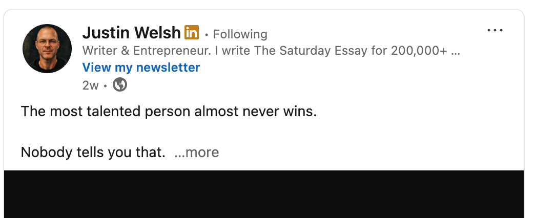 linkedin hook post example