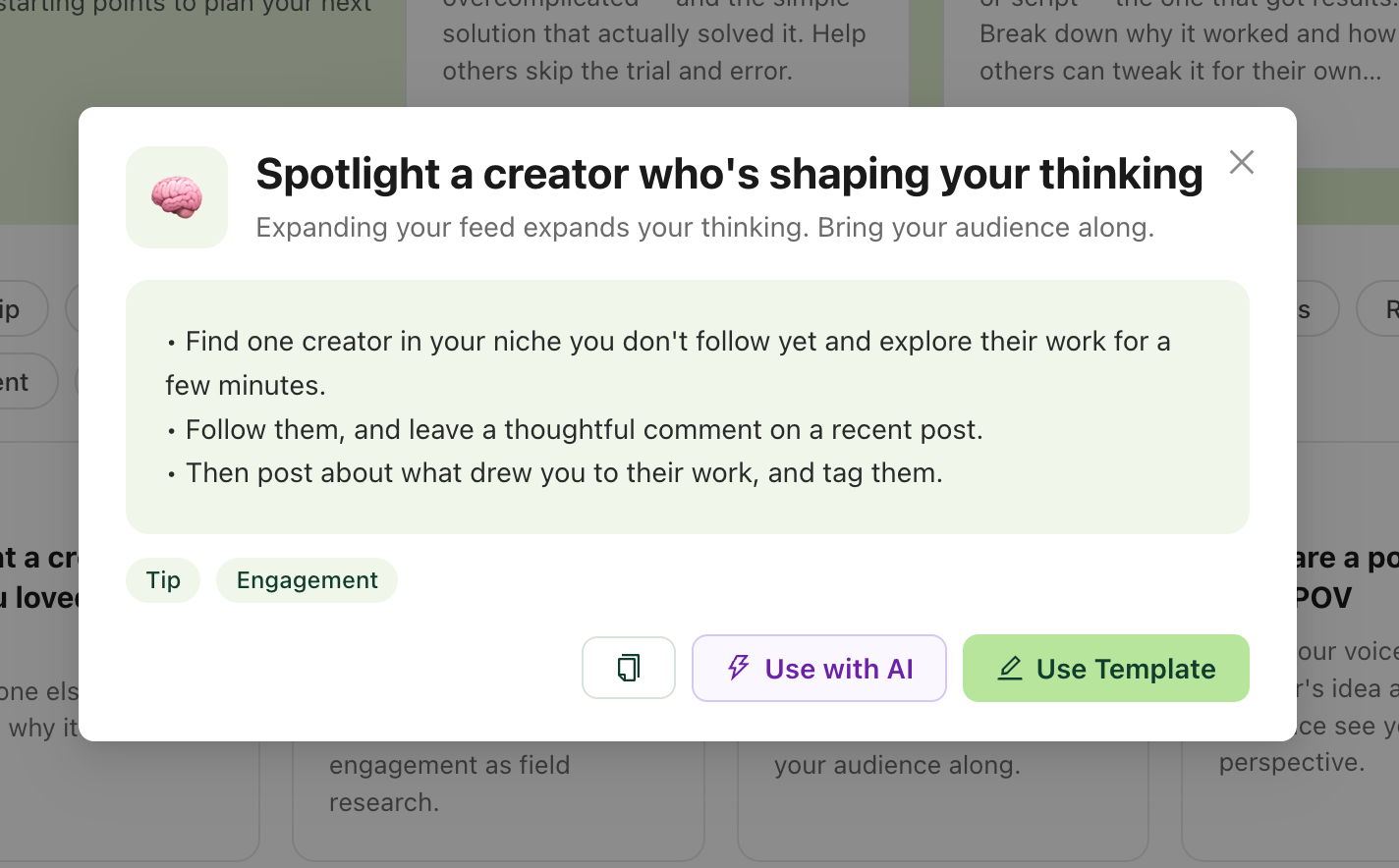 tag creators linkedin template podawaa
