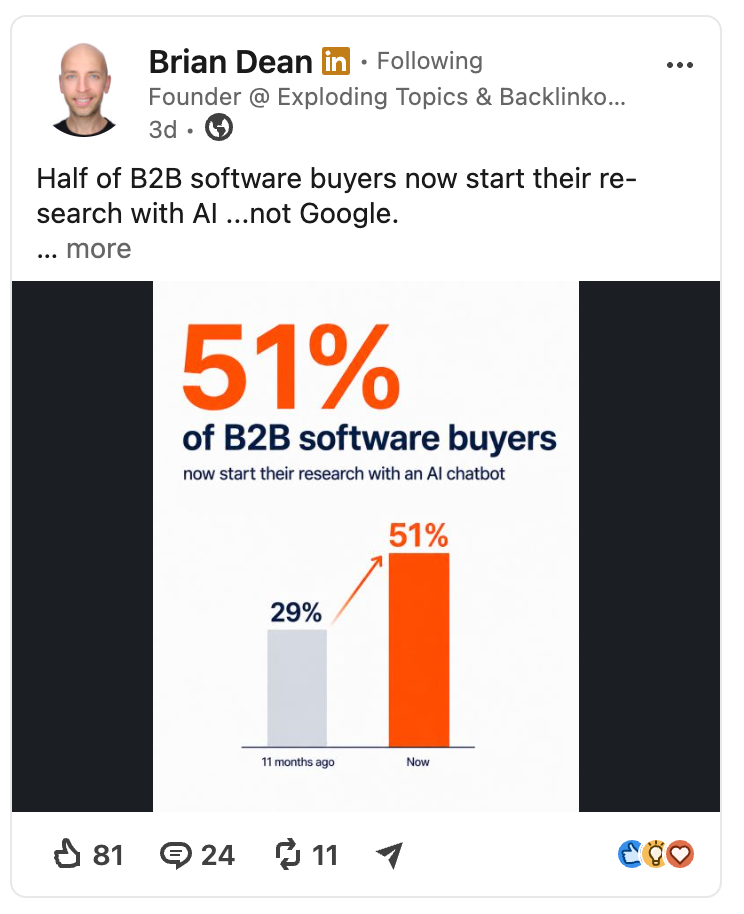 data case study linkedin post example