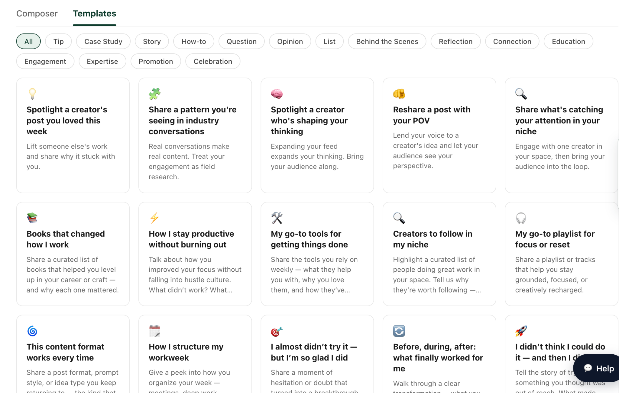 podawa templates linkedin posts