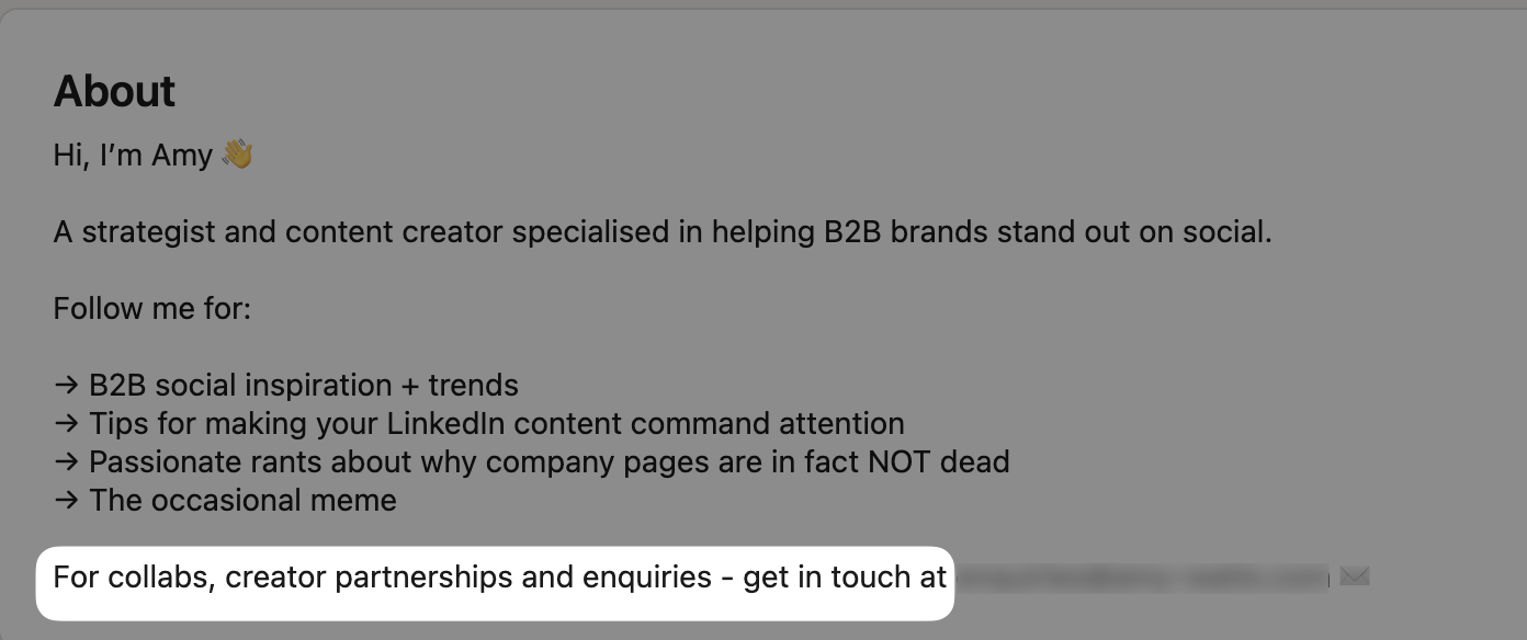 open to work about on linkedin