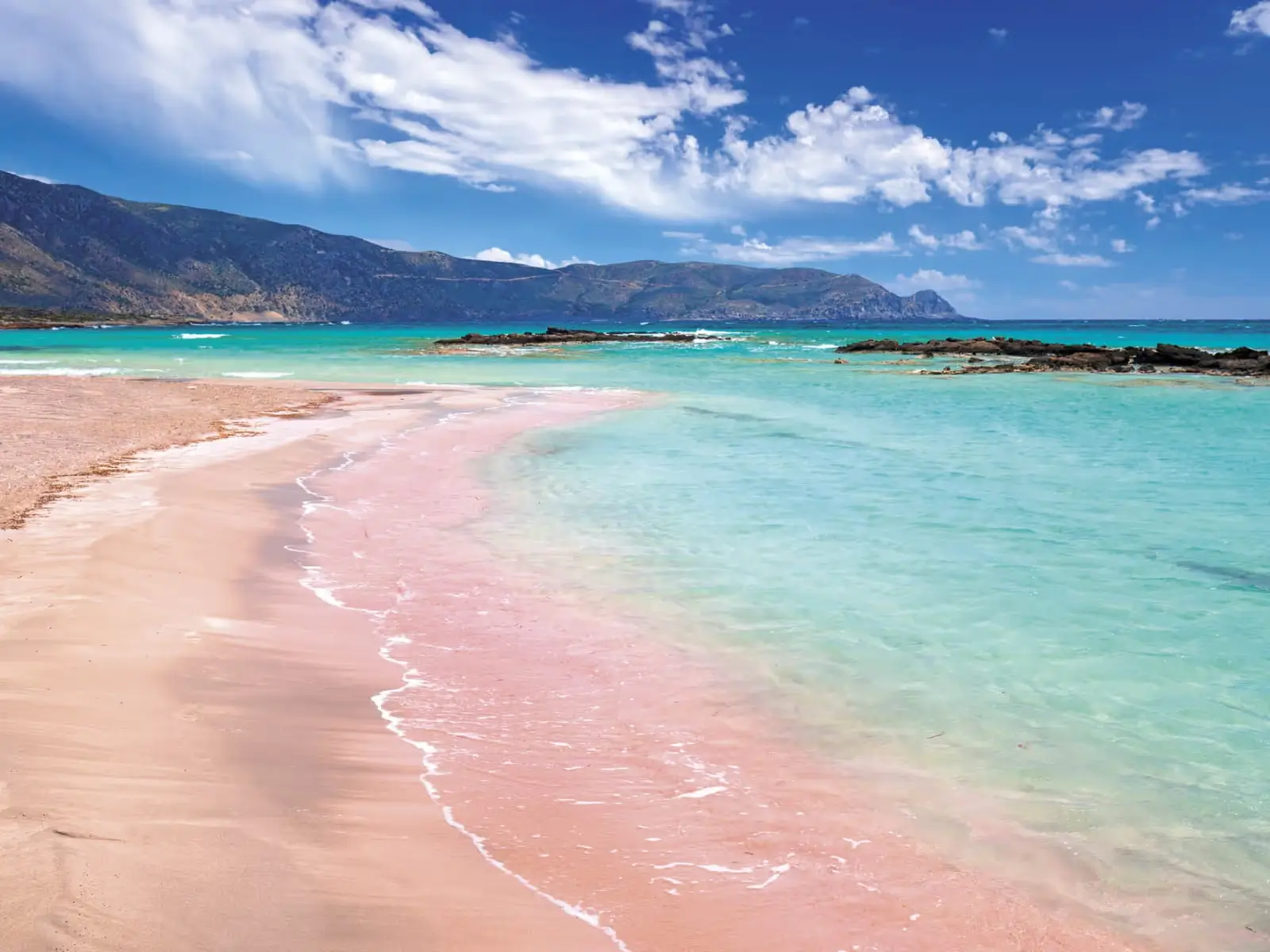 Elafonissi pink sand beach