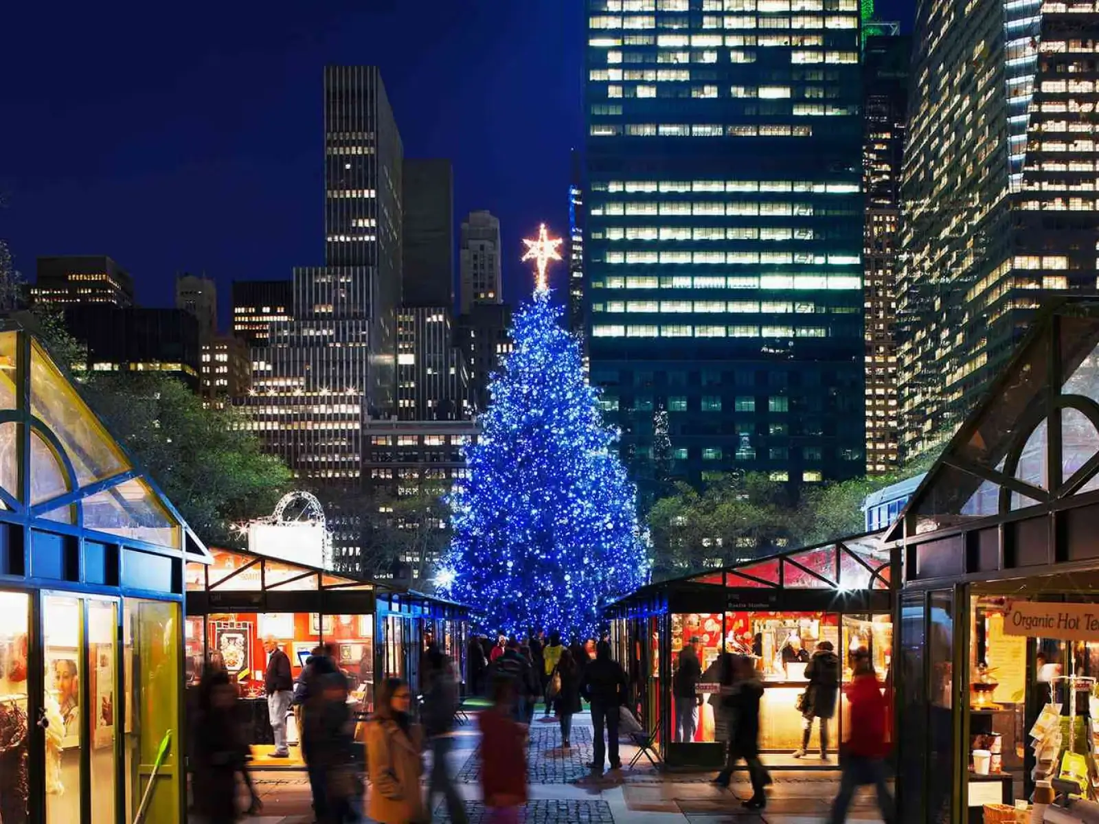 Winter lights at Rockefeller Center NYC