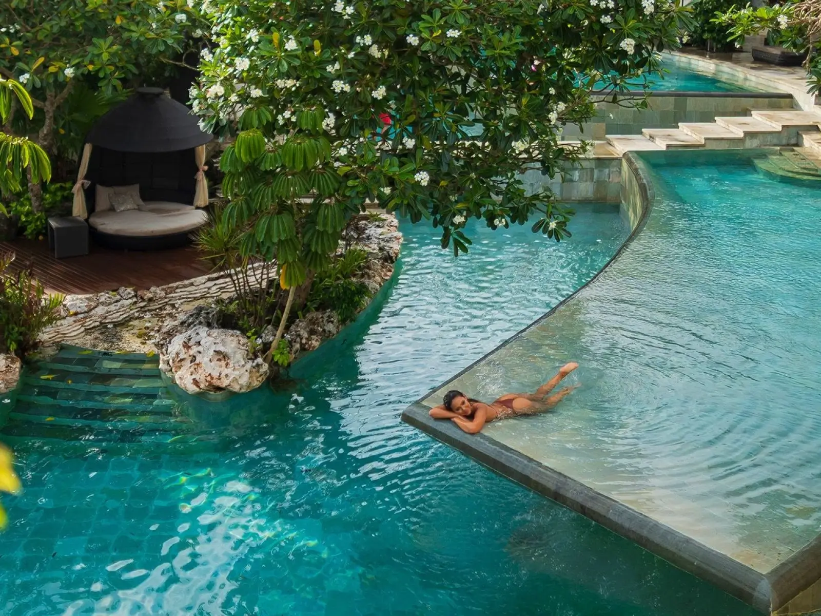 Ayana Resort Bali cliff sunset view