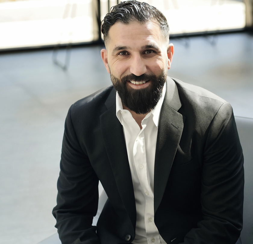 Professional man in business suit. Design, Works, Engineering portfolio portrait.