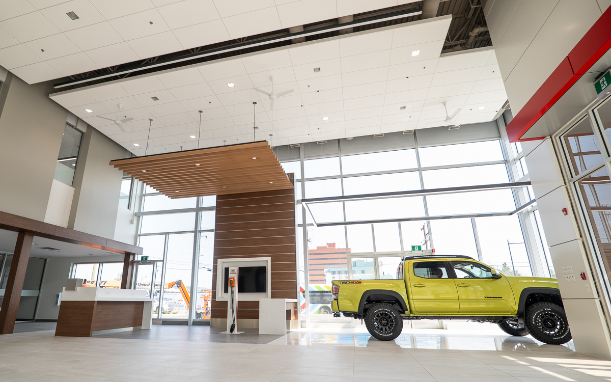 Fort McMurray Toyota — Retail in Fort McMurray, AB — Mechanical Engineering, Energy Modelling, Fire Protection by Design Works Engineering (view 6 of 8)