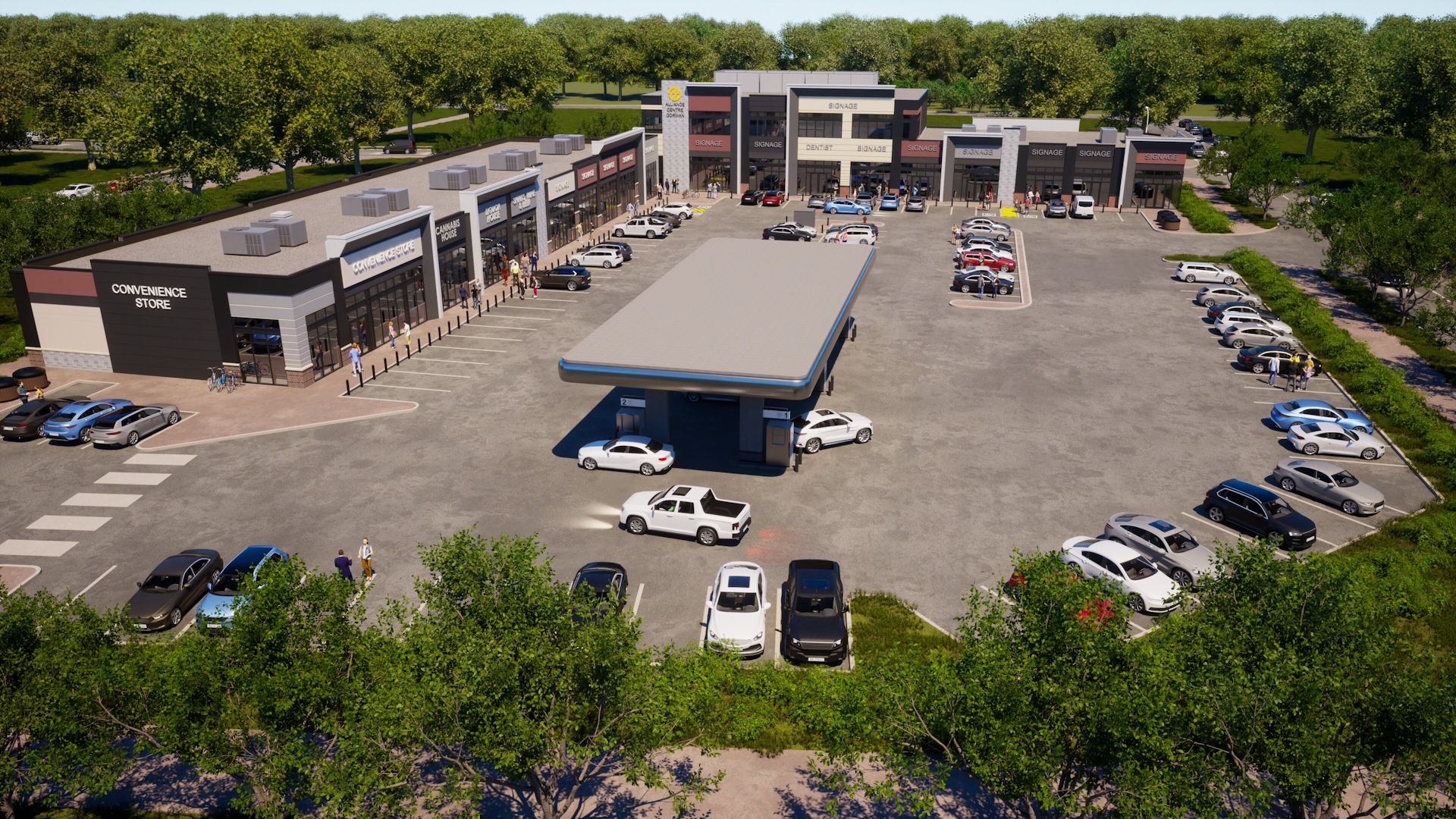 Gorman Commerical Development — Retail in Edmonton, AB, Canada — Structural Engineering, Mechanical Engineering, Electrical Engineering, Energy Modelling by Design Works Engineering
