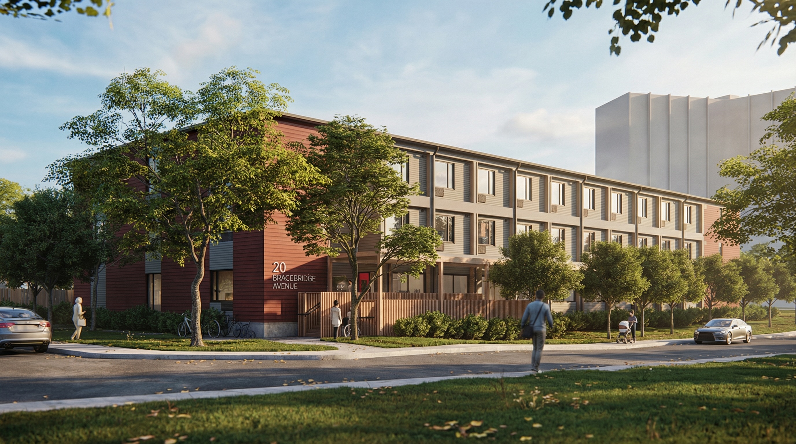 Trenton Ave.​  Housing​ — Civic & Community, Modular in York, ON, Canada — Civil Engineering, Structural Engineering, Mechanical Engineering, Electrical Engineering, Fire Protection, Energy Modelling, Modular Design by Design Works Engineering