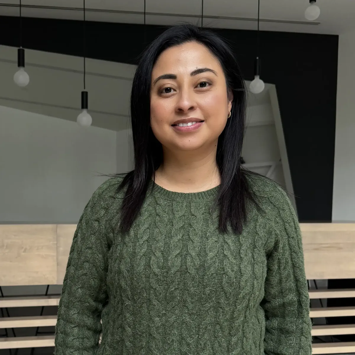 Professional portrait of woman in modern office, Design and Engineering Works environment