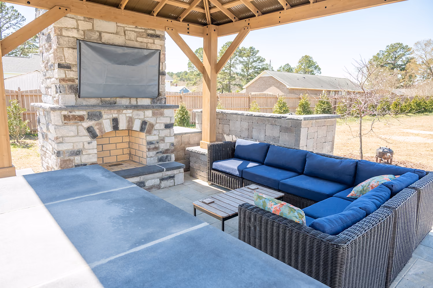 Carolina Hardscapes & Pools patio install, patio contractor 
