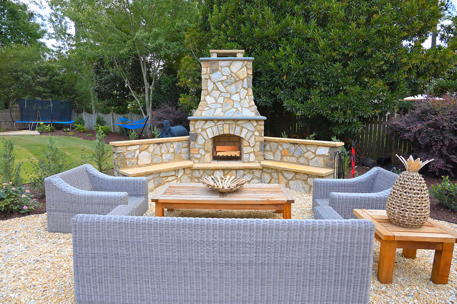 Carolina Hardscapes & Pools hardscaping, fire features, fire pit, fireplace