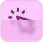 Violettes Symbol eines Lichtstrahls oder Funken, der von einem Punkt ausgeht – symbolisiert Fokus, Klarheit oder Erkenntnis.