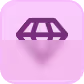 Violettes Symbol eines Diamanten oder Kristalls – steht vermutlich für „Wert“, „Premium“, „Stärke“ oder „Selbstwert“.
