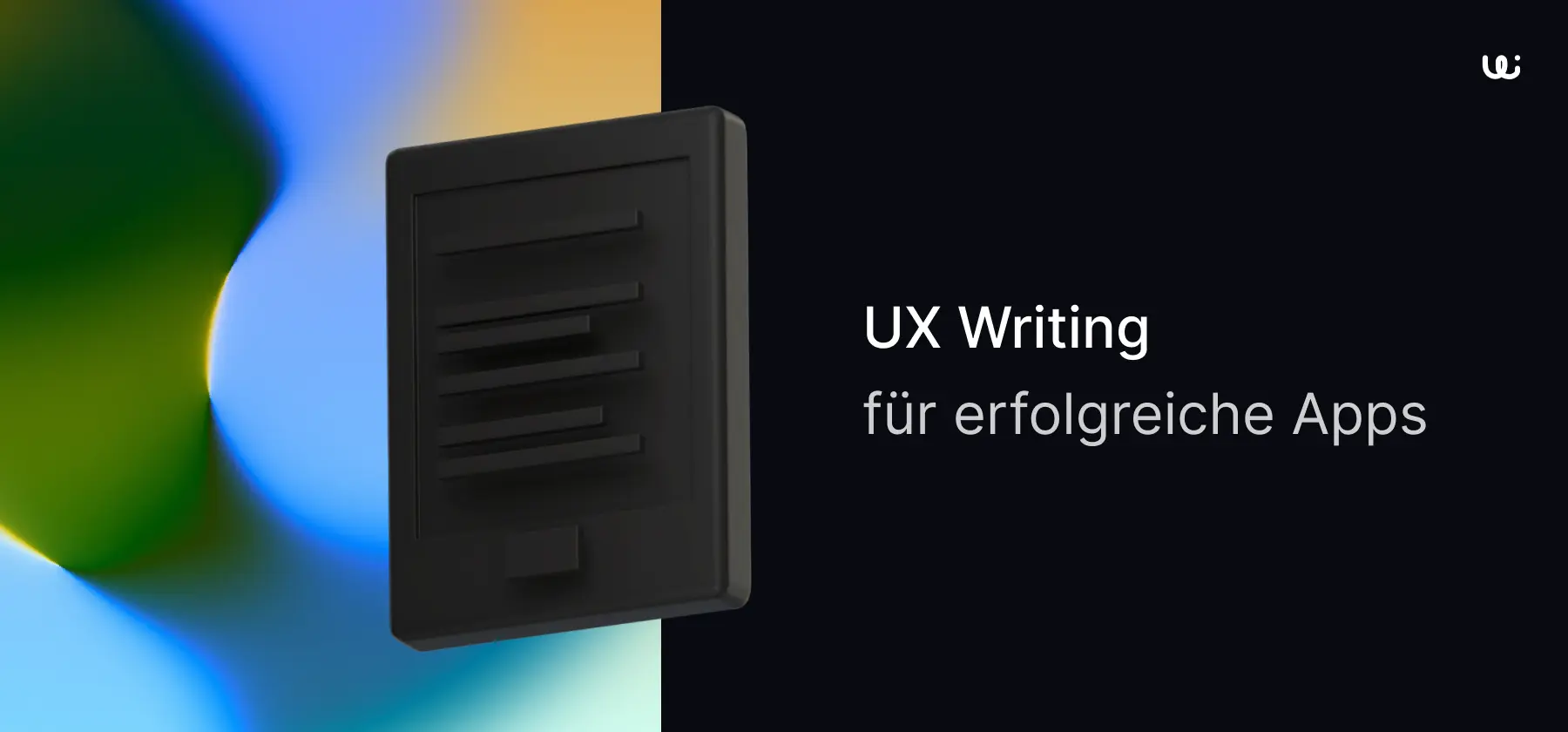 Tablet auf blauem Verlauf