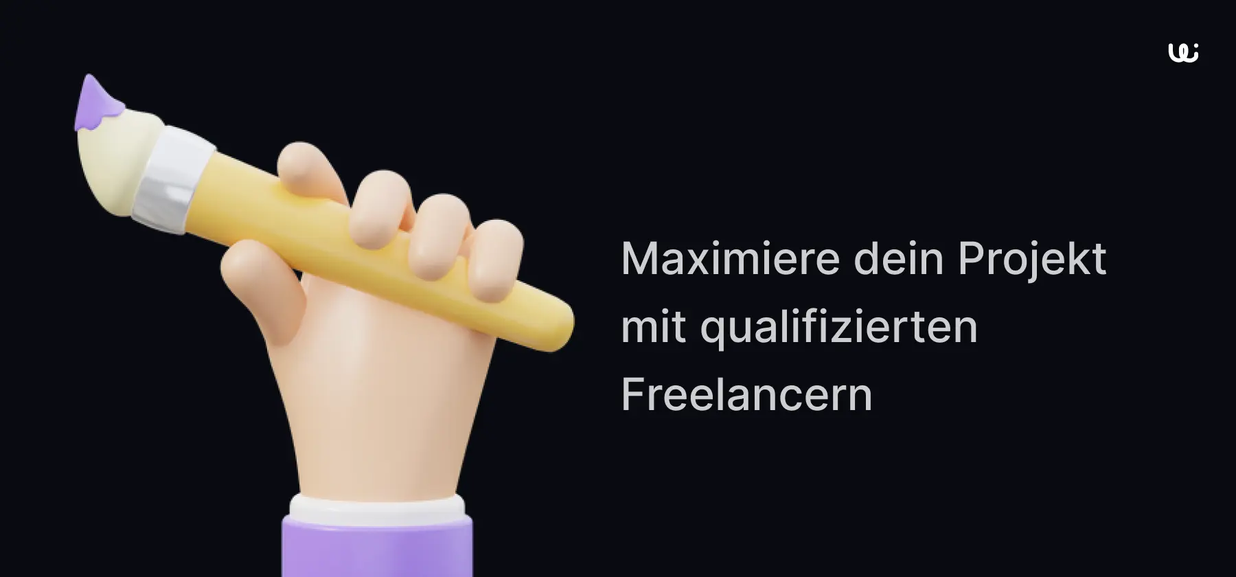 Ein Bild, das das Maximieren des Potenzials mit einem Freelancer illustriert: Eine Person, die die Hände nach oben streckt, um Erfolg und Wachstum zu symbolisieren.