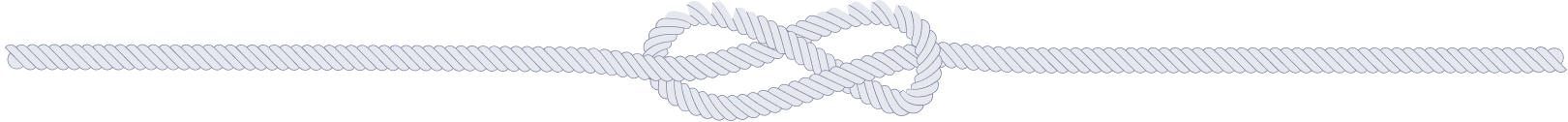 A rope with a knot in the middle.