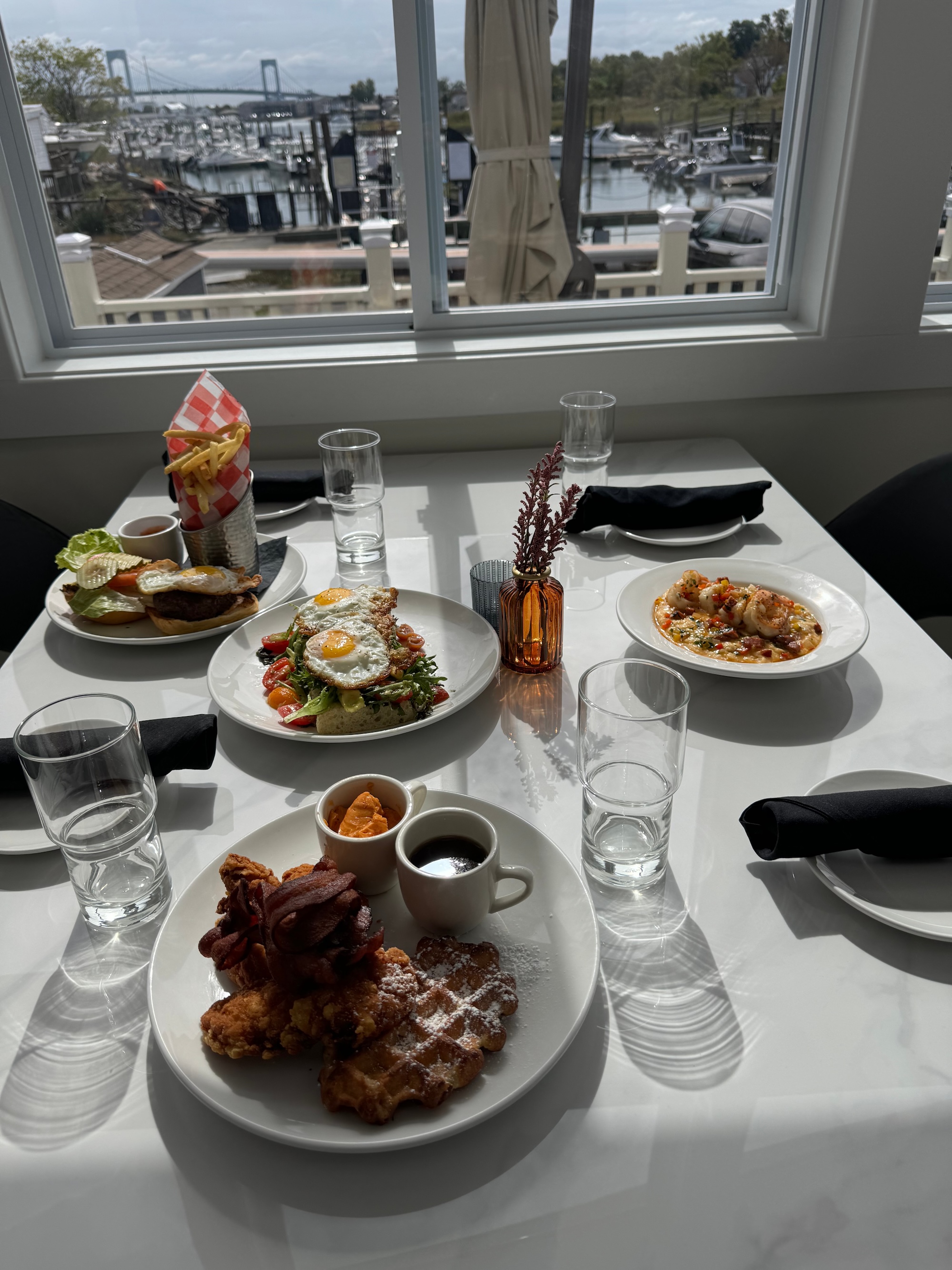 Food on table