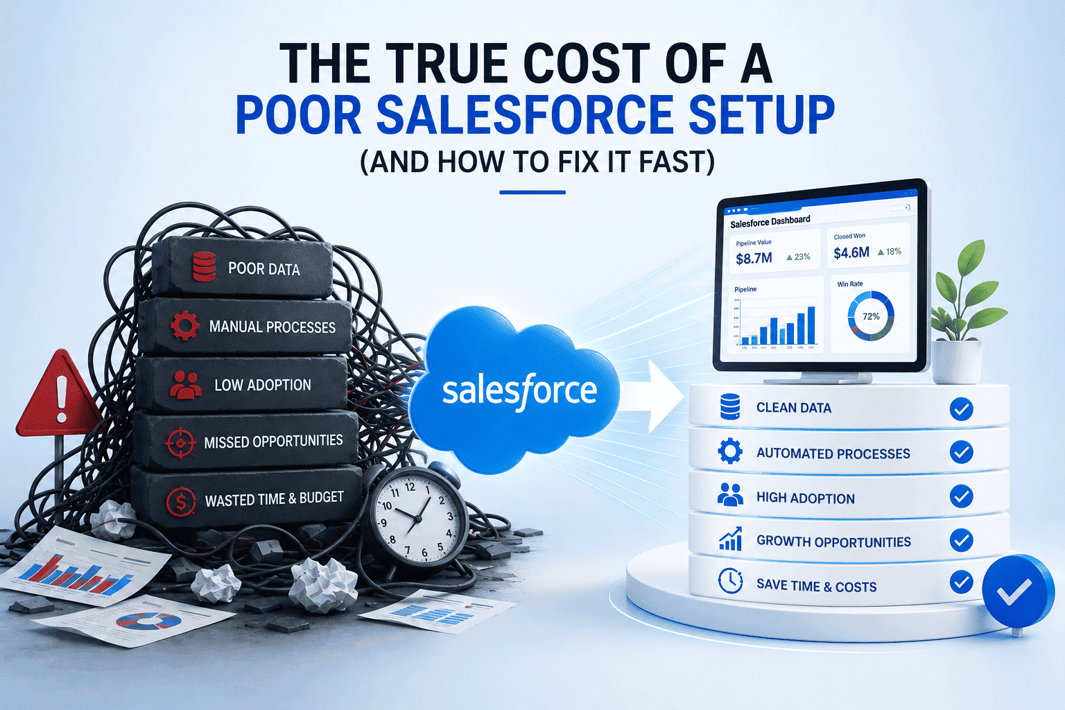 The True Cost of a Poor Salesforce Setup (And How to Fix It Fast)