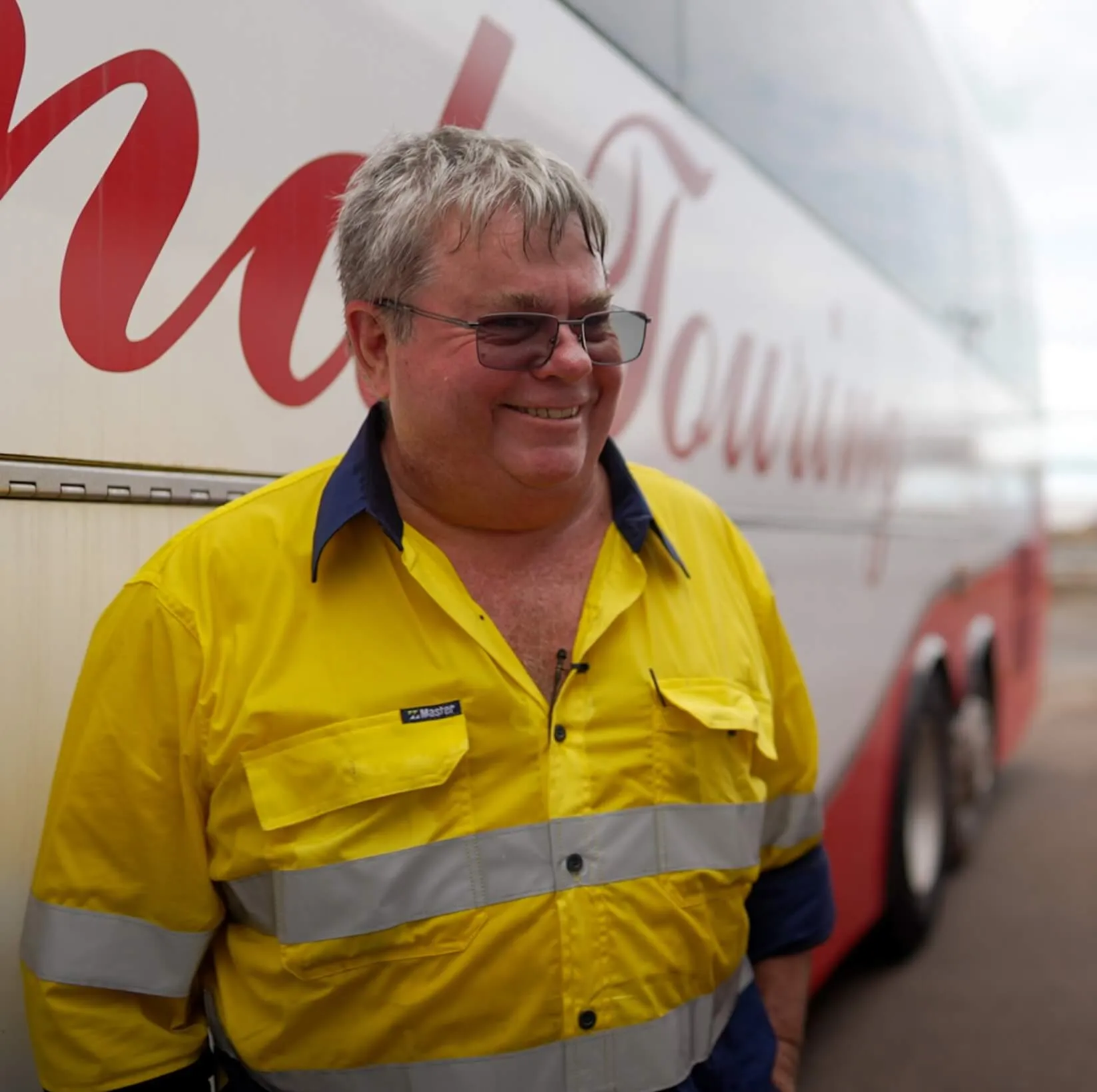 A person in a yellow shirt