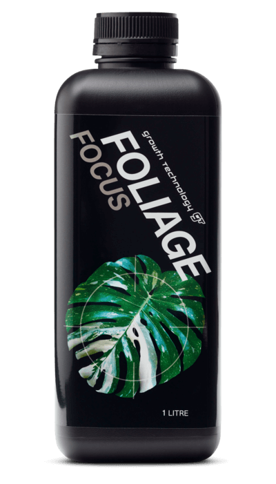 Foliage Focus is specifically formulated to encourage profuse and lush foliage growth. Suitable for all non-flowering plants, especially common and rare tropical varieties.