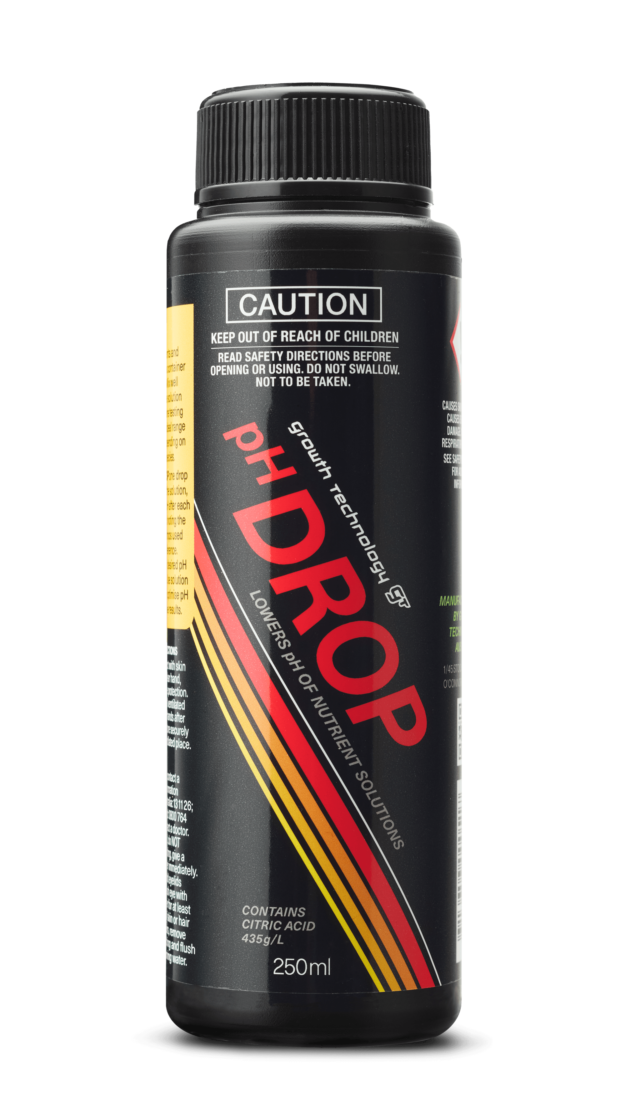 Lowers pH of nutrient solutions