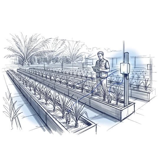 Oil Palm Industry mission illustration