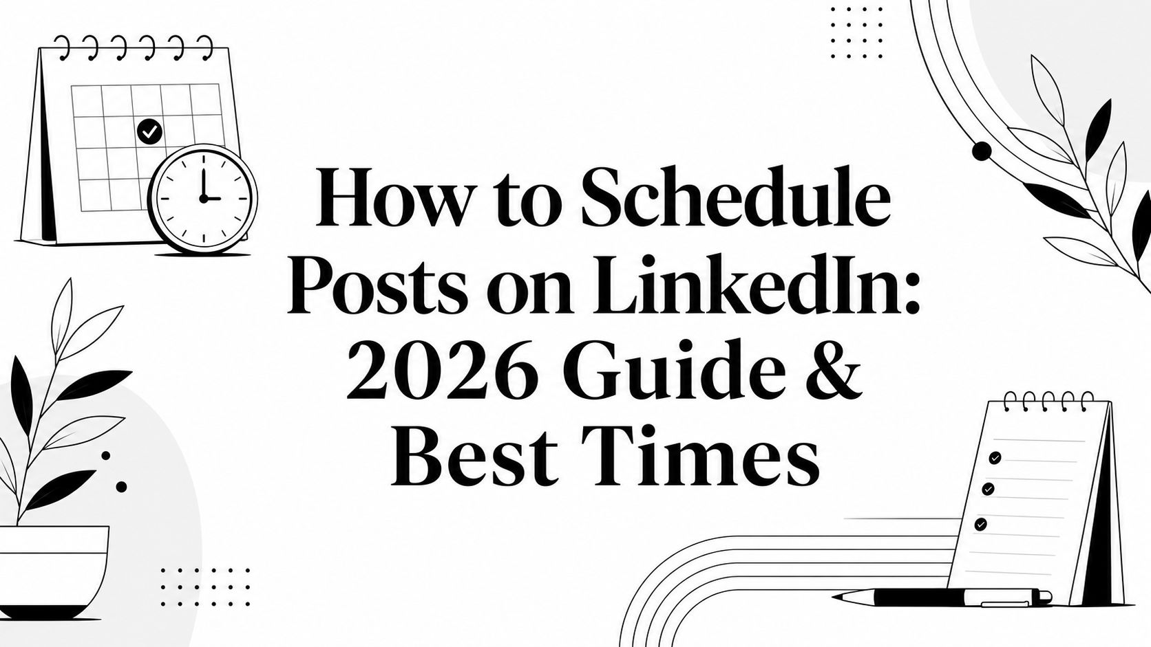 How to Schedule Posts on LinkedIn: 2026 Guide & Best Times