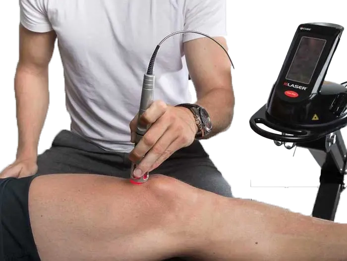 Utilisation du K-laser sur un patient