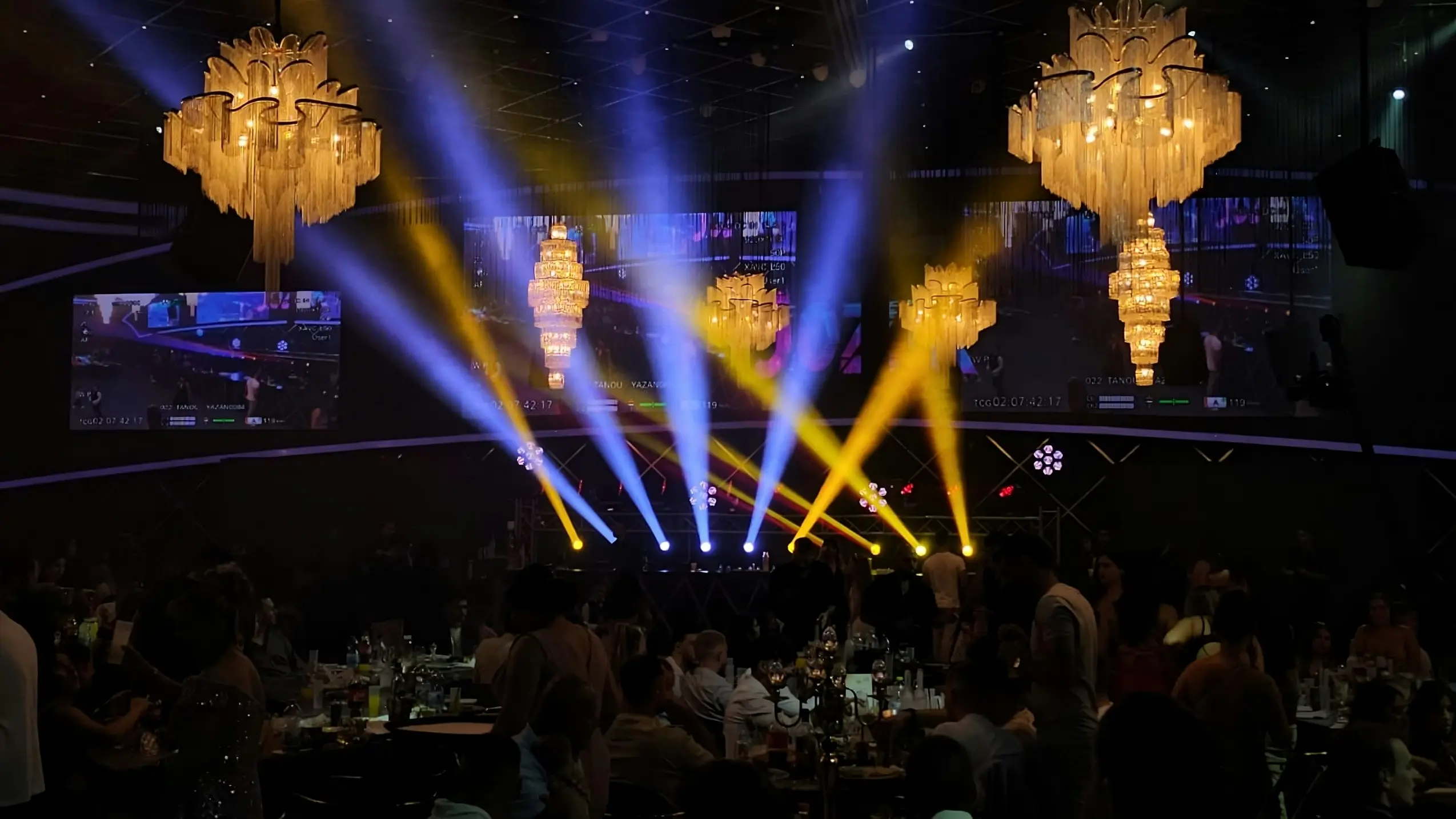 corporate event with Spotlights