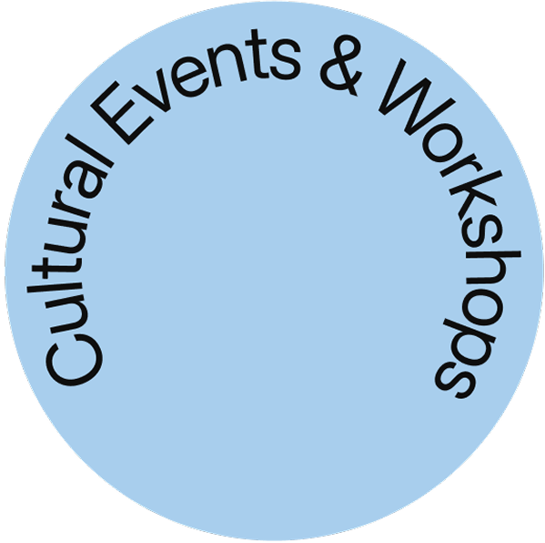 Image stating that company hosts cultural events and workshops